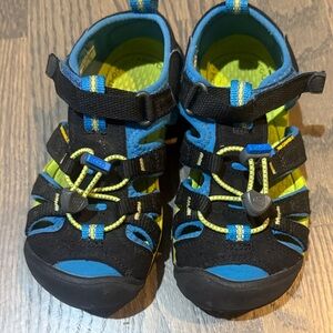 Keen Kids Sandals - Black, Blue, and Yellow